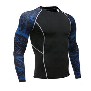 Rashguard de MMA de Manga Larga Unisex de Alta Calidad, Hecho a Medida, Tela de 200g, Poliéster/Spandex, Impresión por Transferencia de Calor, Transpirable - Product Image 1