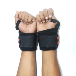 สายรัดข้อมือแบบปรับได้สำหรับมืออาชีพ ป้องกันการลื่น สำหรับยกน้ำหนักในยิม พร้อมโลโก้แบบกำหนดเอง - Product Image 6