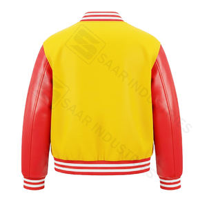 Veste universitaire résistante, confortable, respirante, en laine, couleur et taille personnalisées, réversible, coupe-vent, logo frontal - Product Image 2