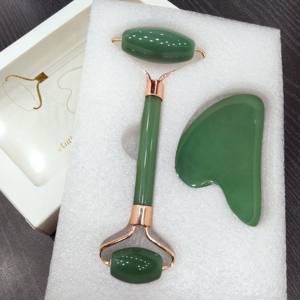 Vente en gros de rouleaux de massage en pierre naturelle agate Guasha améthyste de qualité supérieure Set de massage en pierre précieuse de cristal poli - Product Image 4