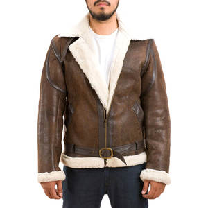 Top des tendances Veste en cuir de peau de mouton pour hommes conception OEM personnalisée séchage rapide style High Street meilleur prix vente en gros - Product Image 1