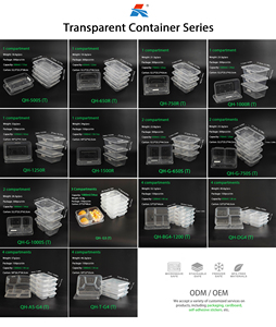 Récipients <span class=keywords><strong>de</strong></span> stockage d'aliments en plastique transparent polyvalent <span class=keywords><strong>de</strong></span> 1000ml à 1300ml pour <span class=keywords><strong>légumes</strong></span>, fruits, sushi, nouilles, hamburgers, chips <span class=keywords><strong>de</strong></span> pomme <span class=keywords><strong>de</strong></span> terre - Product Image 4