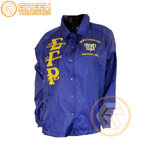 Veste de ligne brodée en polyester Sigma Gamma Rho personnalisée vêtements grecs de haute qualité vestes d'entraînement pour femmes - Product Image 4
