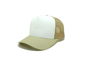 Gorra Trucker al por mayor, bicolor, de malla transpirable, para deportes al aire libre, para hombre y mujer, con logo en blanco, gorra de malla de 5 paneles - Product Image 2