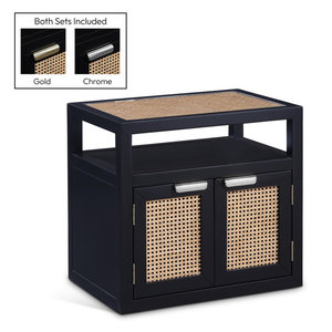 Mesita de noche moderna de lujo de 26 pulgadas, almacenamiento de muebles de dormitorio de madera maciza para uso doméstico, Panel de diseño de madera para dormitorio y sala de estar - Product Image 3