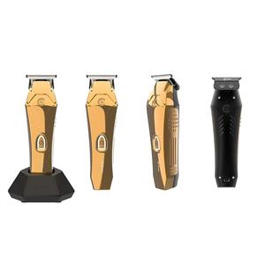 Tondeuse à cheveux sans fil professionnelle, poignées antidérapantes, faible bruit, 3 couvercles colorés, coupe à zéro pour tondeuse, acier inoxydable - Product Image 4