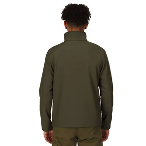 Chaqueta Softshell ligera OEM para hombre para deportes al aire libre y senderismo cazadora duradera con cuello levantado y cremallera a la venta - Product Image 2