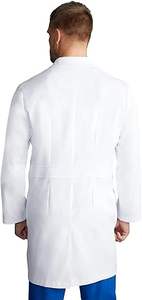 Customizable <b>White</b> Coat <b>Long</b> <b>Sleeve</b> Nurses Uniform for <b>Men</b> Breathable Workwear for Doctors Lab Researchers for Hospital Lab Coat - Product Image 2