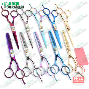 Ciseaux plus minces de toilettage pour animaux de compagnie de la meilleure qualité avec lame à double dents en V par Hasni Surgical CE ISO approuvé - Product Image 4