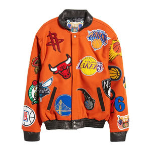 Chaquetas Varsity de Lana Personalizadas con Logotipo Bordado en Chenilla, Estilo Retro para Hombre, Impermeables y Resistentes al Viento para Invierno y Trabajo al Aire Libre - Product Image 1