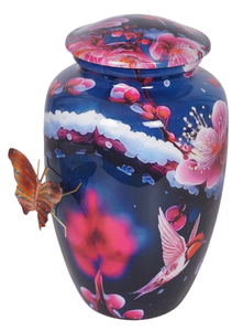 URNA DE CREMACIÓN DE NUEVO DISEÑO CON ACABADO PINTADO URNAS FUNERARIAS DE METAL URNA DECORATIVA DE INTERIOR - Product Image 4
