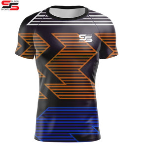 T-shirt de compression personnalisé à manches courtes pour enfant, logo de surf, MMA, BJJ, sublimé, design de Jiu Jitsu, créez votre propre rashguard personnalisé - Product Image 1
