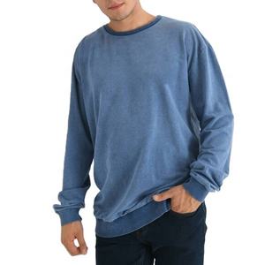 Sweat-shirt épais délavé à l'acide pour homme 300 GSM, style vintage streetwear, col rond, fabricant OEM personnalisé sous marque privée - Product Image 1