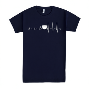 T-shirt promozionale Wakeup girocollo a maniche corte unisex per adulti con stampa serigrafica per attività promozionali - Product Image 3