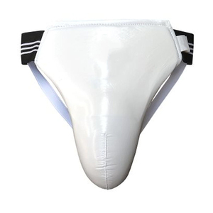 ขาหนีบฝึกมวยสีแดง/สีขาวออกแบบได้ตามต้องการอุปกรณ์ป้องกันร่างกายทำจากหนังชุดฝึกชกมวย - Product Image 5