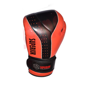 Venta al por mayor de guantes de entrenamiento profesional de cuero de primera calidad diseño impreso personalizado para adultos 8oz-16oz guantes de boxeo MMA impermeables - Product Image 2