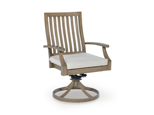 Conjunto de Mesa de Comedor Rectangular de Mimbre Moderno y Resistente con Cómodas Sillas de Jardín para Uso en Exteriores de Villas, Hogares y Restaurantes - Product Image 5