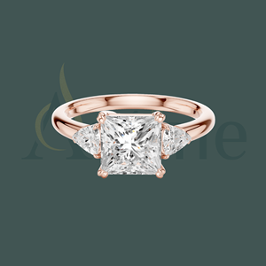 แหวนไพลิน14K ดีไซน์รัศมีที่เป็นเอกลักษณ์ - Product Image 1