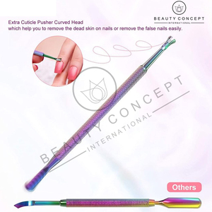 Pousse-ongles à cuticules en acier inoxydable pour enlever les peaux sèches sur mesure par Beauty Concept Eco-Friendly - Product Image 4