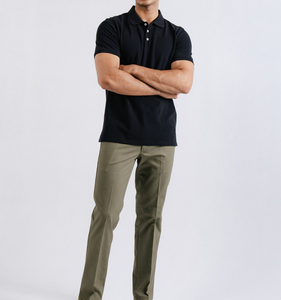 240สำหรับผู้ชาย GSM และกอล์ฟสำหรับเสื้อโปโลดีไซน์สีพื้นใส่ออกกำลังกายลำลองพิมพ์ลายได้ - Product Image 4