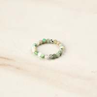 Bague empilable artisanale personnalisée en pierres précieuses colorées, facettes, pierres naturelles, tourmaline, bijoux pour femmes, pour marques de mode