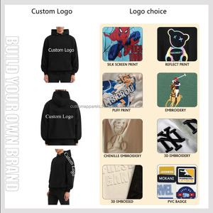 Sudadera con Capucha Corta de Algodón French Terry de Alta Calidad para Hombre, Estilo Urbano Oversize, Estampado Puff de Gran Gramaje, Sudadera con Botones Personalizada - Product Image 4