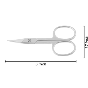 Ciseaux de manucure Ciseaux à ongles finis au sable Lame incurvée Ciseaux à ongles de beauté en acier inoxydable allemand 4 pouces Vente en gros - Product Image 5
