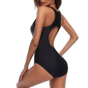2026 Ladies 1-Piece V-Neck Swimsuit for Summer Sports Running & <b>Swimming</b> Ladies Bathing Suit Front Logo Girls' Swim <b>Costumes</b> - Product Image 5