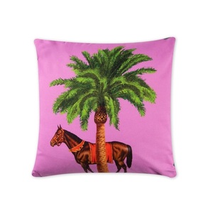 Cuscino Decorativo Quadrato con Chiusura a Cerniera |   Stampa Digitale su Cotone |   Design Animale |   Le Cirque Du Marrakech di Excelsa - Product Image 1