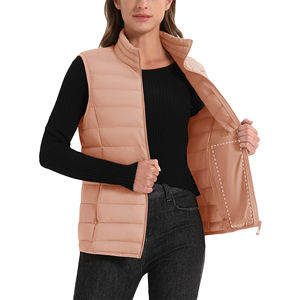 Venta caliente al por mayor Premium Puffer chaqueta sin mangas Puff mujeres señoras abajo chaquetas abrigo grueso ropa Casual mujeres burbuja chaleco - Product Image 4