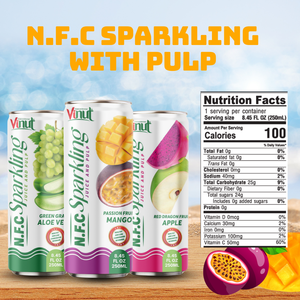 OEM/ODM 250ml Boisson à base de jus de mangue pétillant au carbonate de qualité supérieure fruité Marque privée VINUT Vietnam Sans usine - Product Image 2