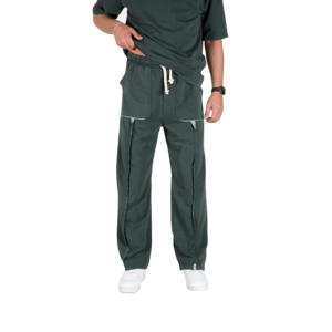 กางเกงวอร์มขายาวทรงตรงผ้าฝ้าย 100% สำหรับผู้ชาย แห้งเร็ว ระบายอากาศได้ดี น้ำหนักเบา เหมาะสำหรับออกกำลังกาย ใส่ลำลองหรือฝึกซ้อม เอวกลาง ทรงตรง - Product Image 1