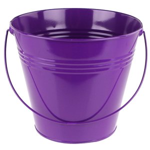 Cubos de cubo de metal Premium Maceta de flores multifuncional con asas Color amarillo para decoración del hogar y el jardín - Product Image 3