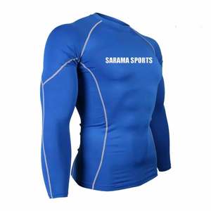 New Adults Men's Rash Guards Made With Polyester for Wholesale Men Long Sleeve <b>Rashguard</b> Shirts - Product Image 1