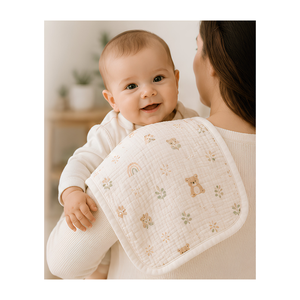 Paños de muselina suaves 100% algodón de 4 capas para bebés, altamente absorbentes, toallas de hombro, fabricante directo de fábrica en Denizli, Turquía. - Product Image 1