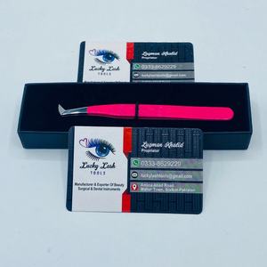 Pince à épiler LUCKY LASH TOOLS en forme de botte pour extensions de cils volume russe, en acier inoxydable personnalisé, pointe en fibre lisse de précision - Product Image 4