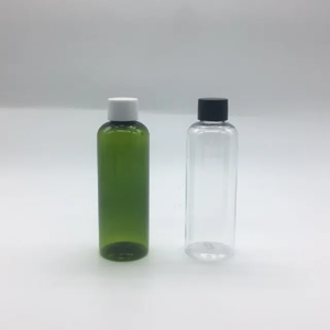 Bouteille cosmétique ronde en plastique vert transparent pour animaux de compagnie, gilet cosmétique, accessoire à épaules, avec bouchon à vis, 100ml, offre spéciale - Product Image 2