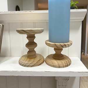 Portavelas de Madera Hecho a Mano Ecológico, Soporte Decorativo para Velas para Yoga, Meditación, Decoración de Spa - Product Image 4