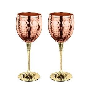 Marvelous ! <b>Goblet</b> 100% Pure Copper Personalized Wine Drinking Perfect for Daily Use Wholesale Wedding Anniversaries Item - Product Image 2