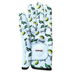 ถุงมือกอล์ฟหนัง Cabretta สำหรับผู้ชายและผู้หญิงถุงมืออุปกรณ์เสริมสำหรับเล่นกอล์ฟมือซ้ายระบายอากาศได้ดีปรับสีได้ตามต้องการ - Product Image 1