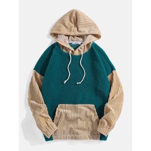 Impresionante Sudadera con capucha de color fresco para hombre Accesorios sudadera lista Stock en línea sudaderas con capucha de gran venta con cuello con cremallera y logotipo - Product Image 6