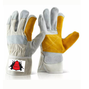 Gants de travail en cuir de vachette durables et robustes pour la construction Gants en cuir à usage industriel et personnel du Pakistan - Product Image 5