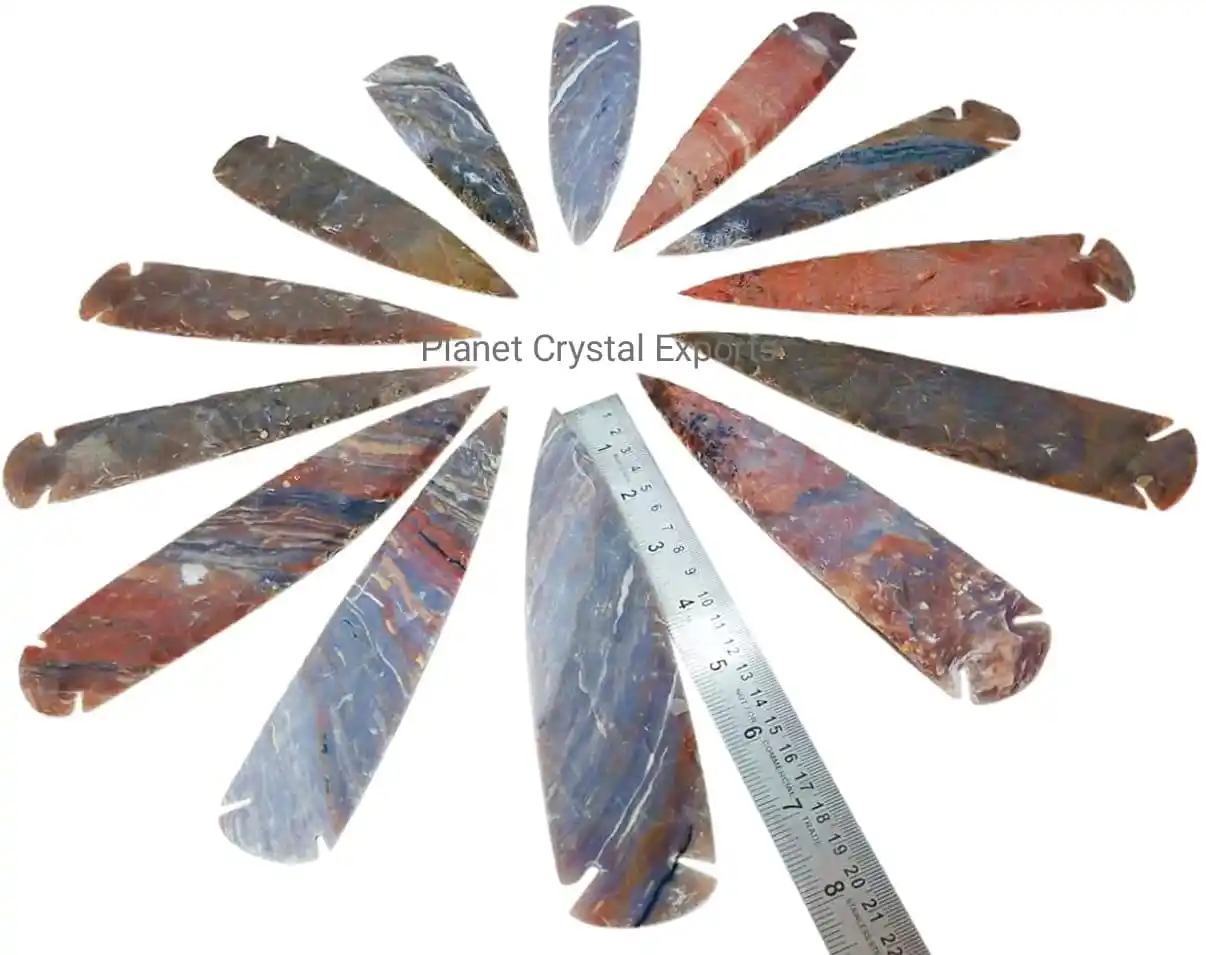 AGATE ARROWHEDS 7 inch wholesale indian Arrowheads high quality jasper arrowheads