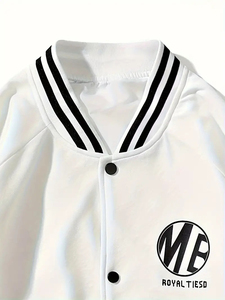 Chaquetas universitarias ligeras hechas a medida para hombre, nuevo estilo con cuello levantado de lona transpirable de gran tamaño, la mejor chaqueta con logotipo - Product Image 3