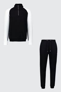 Chándal de chándal ajustado de terciopelo personalizado OEM con capucha y cremallera para hombre, chándal para correr de invierno con logotipo personalizado al por mayor - Product Image 2