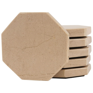 AYAANS Sous-verres en liège naturel en vrac Tapis de boissons absorbants légers pour bars et cafés Ensembles de sous-verres en pierre d'ardoise - Product Image 1