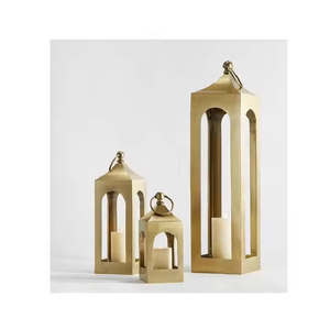 โคมไฟตั้งเทียนแบบตั้งทำด้วยมือโคมไฟโลหะแบบตั้งโบราณด้วยการตกแต่ง impex - Product Image 6