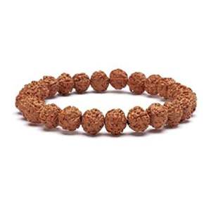NOVAMART Fine Certified 5 Mukhi Indonesia Rudraksha Bracelet Jupiter Hindu <b>Men</b> Women Natural Ball Shape Astrological Benefits Po - Product Image 1