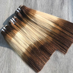 Paquetes de cabello humano vietnamita directo al por mayor SDD Cabello virgen crudo Color personalizado Estilo natural Tipo de trama de piel Tejido de cabello humano - Product Image 1