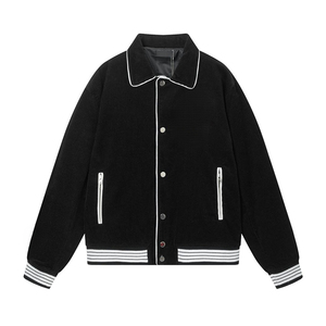 2025 chaquetas universitarias con logotipo personalizado para hombre, Mangas de cuero, bordado de chenilla, chaquetas universitarias con letras de béisbol OEM de alta calidad - Product Image 6